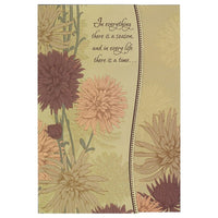 Rosedale 5-1/2" x 8" In Everyday There is a Season Sympathy Greeting Cards And Envelopes, 12 Pack (17503)-Printed on premium uncoated card stock