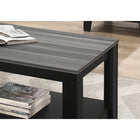 Monarch Specialties 7992P Table Set - 3Pcs Set/Black/Grey Top-Each table in this 3 piece coffee table set boasts ample surface space for decorations, electronics, books or more - perfect for the living room, family room, basement or den