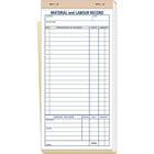Deluxe Contractor Materials and Labour Record Books - 100 Sheets/Pack-Labour record