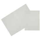 JAM Paper Handmade Recycled Folders, Metallic White, 6 Pack (5964502g)-Material: cotton fiber