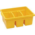 Copernicus Educational Products Leveled Reading Large Divided Book Tubs, Yellow-Dimensions: 12"(W) x 6"(D) x 15"(L)