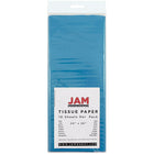 JAM Paper Tissue Paper, Bright Blue, 100 Pack (1152346g)-Bright blue
