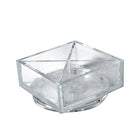 Azar Deluxe Four Compartment Revolving Desk Organizer, Clear, 8" x 8" x 4", 2/Pack (556359)-4 compartments hold a variet of small sized items on a revolving base