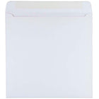 JAM Paper 9.5 x 9.5 Square Envelopes, White, 100 Pack (4233g)-Size: 9-1/2" x 9-1/2"