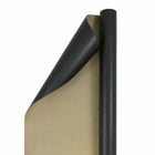 JAM Paper Gift Wrap - Kraft Wrapping Paper - 25 Sq Ft per Roll - Black Kraft Paper - 2 Pack-Size: 50 Square Feet Total (25 Sq. Ft. per Roll)