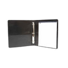 Ashlin LUCCA Executive 2" 3-Ring Binder, Black , (P7207C-08-01)-Black - MidnightFeaturing ASHLIN® Napoli Napa Leather. This is a full grain cowhide leather. This leather is a smooth and soft leather, with a matte finish. ASHLIN® products are crafted from 100% genuine leather.  ASHLIN® uses full grain leather, which is the ultimate quality in leather available.