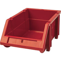Bacs en plastique empilables CC242, rouge-Garantis incassables et indéformables, même sous des températures de -40 °C à 120 °C