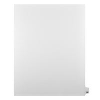 Mark Maker Legal Tabs - Letter Size - White - 1/25th cut - 25 tabs per package - 5 packages Pack - Number 150-White Single Tabs