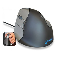 Evoluent VM4L Left Handed Vertical Mouse, Dark Grey/Silver-Comfortable and easy to use