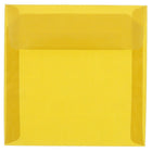 JAM Paper 8.5 x 8.5 Square Envelopes, Gold Translucent Vellum, 100 Pack (PACV597g)-Gold