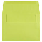 JAM Paper A7 Invitation Envelopes, 5.25 x 7.25, Brite Hue Ultra Lime Green, 100 Pack (96151g)-Size: A7 (5 1/4" x 7 1/4")