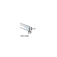Azar Displays – Barre en J en plastique, 0,25 x 0,75 po, 5/paquet (600046)-Fabriquée en plastique