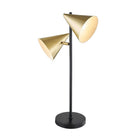 Union & Scale MidMod LED Table Lamp - Brass-Adjustable lampshades