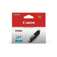Canon CLI-251 Cyan Ink Tank (6514B001)-Get standard-yield capacity per ink tank while enjoying cost savings