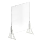 Azar Displays Acrylic Cashier Shield - 30"W x 40"H - Clear - 2 Pack-Counter Top Shield