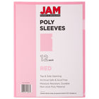 JAM Paper Plastic Sleeves, 9 x 11.5, Red, 120 Pack (2226316989B)-Material: plastic