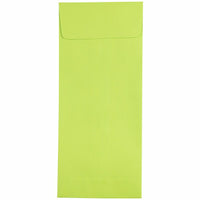 JAM Paper #11 Policy Business Coloured Envelopes - 4.5" x 10.375" - Ultra Lime Green - 25 Pack-Colour: Lime Green