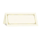 St. James™ – Marque-places Overtures® Embassy, ivoire, feuille d'or, paq./60-Marque-places de table