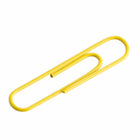 JAM Paper Colored Jumbo 2" Paper Clips - Yellow - 3 Packs of 75-These colorful paperclips are great for organizing papers at home, school, or the office