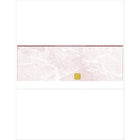Deluxe Middle Laser Cheque Burgundy with Gold Hologram, English, 8.5" x 11", 500 Pack-Laser cheque with hologram