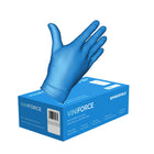 Synmax ViNi Vinyl Powder-Free Gloves - Blue - Extra Large - 100 Pack-Medical grade