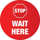 Mark Maker Floor Decal 12" Diameter Circle - Stop Wait Here-Floor Decal