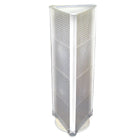 Azar Displays 60" x 16" 3-Sided Pegboard Floor Display, Clear (700450-CLR)-Sits on revolving base