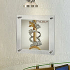 Azar Displays 11" x 14" Standoff Acrylic Sign Holder with Caps, Clear (105510)-Made of 3/16" thick acrylic