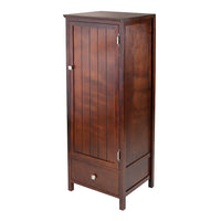 Winsome Brooke Jelly Close Cupboard with Door and Drawer-Brooke Cabinet / cupboard is versatile for use in bathroom for storing linens, in the office for supplies, in the living room for multimedia and in so many other ways