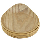 Cathay Importers Bentwood Round Coasters Tray, 4.75"W x 4.25"D x 0.4"H x 1.2" Total Height, 4/Pack-Simple, attractive design in light brown finish