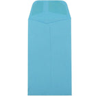 JAM Paper #5.5 Coin Envelopes, 3 1/8 x 5 1/2, Brite Hue Blue Recycled, 1000 Pack-Blue Envelopes