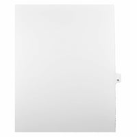Mark Maker Legal Exhibit Index Tab White Single Tabs, 1/25th Cut, Letter Size, No Holes, Number 15, 25 Pack-White Single Tabs, 1/25th Cut