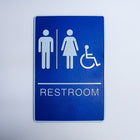 Futech Washroom Signs- Male/Female Symbol + Unisex/Handicap Sign Pack, 3 Pack-Pack Size: 3/Pack