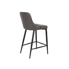 Plata Decor - Island Tabourets avec jambes en métal noir - Gris - paquet de 2-Métal