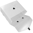 JAM Paper File Carry Case, 10 x 12 x 4, Clear/Black, 2 Pack (7206 001g)-Material: Plastic