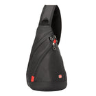 Swiss Gear Sling Bag with RFID Blocking Pocket - Black-RFID blocking pocket can help prevents hi tech identity thieves from downloading and stealing personal information stored on microchips in passport and credit cards