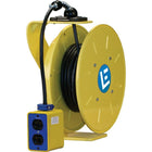 Lind Equipment LE9000 Series Heavy-Duty Cord Reels, Single Outlet, 20 A, 50' Cord-Adjustable cable guide arm (12 positions)