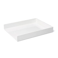 Poppin Single Letter Tray - White-Poppin's White Letter Tray matches perfectly with all White Poppin's products