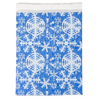 JAM Paper Foil Envelopes, 9 x 12, Blue Winter White Snowflakes, 100 Pack (01323320B)-Blue with white snowflake