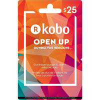Kobo â€“ Carte-cadeau de 25 $-Les récompenses Air Miles ne s'appliquent pas sur l'achat de cartes-cadeaux.