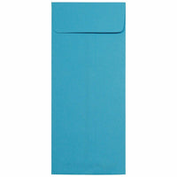 JAM Paper #12 Policy Business Coloured Envelopes - 4.75" x 11" - Blue Recycled - 50 Pack-Colour: Blue