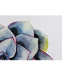kieragrace KG Raccow Succulent Art - Set of 3, 12" x 12", and 12" x 26", Blue, Purple, White, Green and Yellow-Ready to hang on your wall with sawtooth hangers