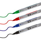 Quartet Premium Glass Board Dry-Erase Markers - Fine Tip - Assorted - 4 Pack-Assorted colours