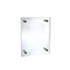 Azar Displays 11" x 8.5" Standoff Acrylic Sign Holder with Caps, Clear (105514)-Used for graphic signs