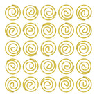 JAM Paper Circular Coloured Papercloops, Yellow Round Paper Clips, 5 Packs of 50, 250 Total (2187140g)-Finish: Smooth