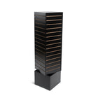Can-Bramar Econoline Revolving Slatwall Merchandiser - 16" D x 16" W x 60" H - Black-Rotates a full 360 degrees