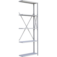 Metalware RK426 Boltless Shelving Unit, 5-Shelves, 36" x 18" x 100", Light Grey-Adjustable shelving system that provides high strength, yet economical storage capacity for your needs