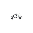 IOGEAR 2-Port HD Cable KVM Switch with Audio-Enables effortless control over 2 HD devices or computers using a single USB keyboard, USB mouse and high definition monitor or HDTV