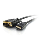 C2G - Câble vidéo numérique HDMI vers DVI-D, 0,5 m-Câble adaptateur bidirectionnel, HDMI vers DVI ou DVI vers HDMI