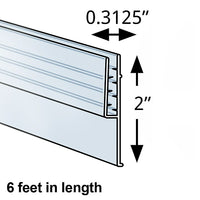 Azar Displays Plastic Vertical Y-Sign Holder with Grips, 5 Pack (600049)-Clear sign holder lets you conveniently display signage to ensure maximum customer visibility